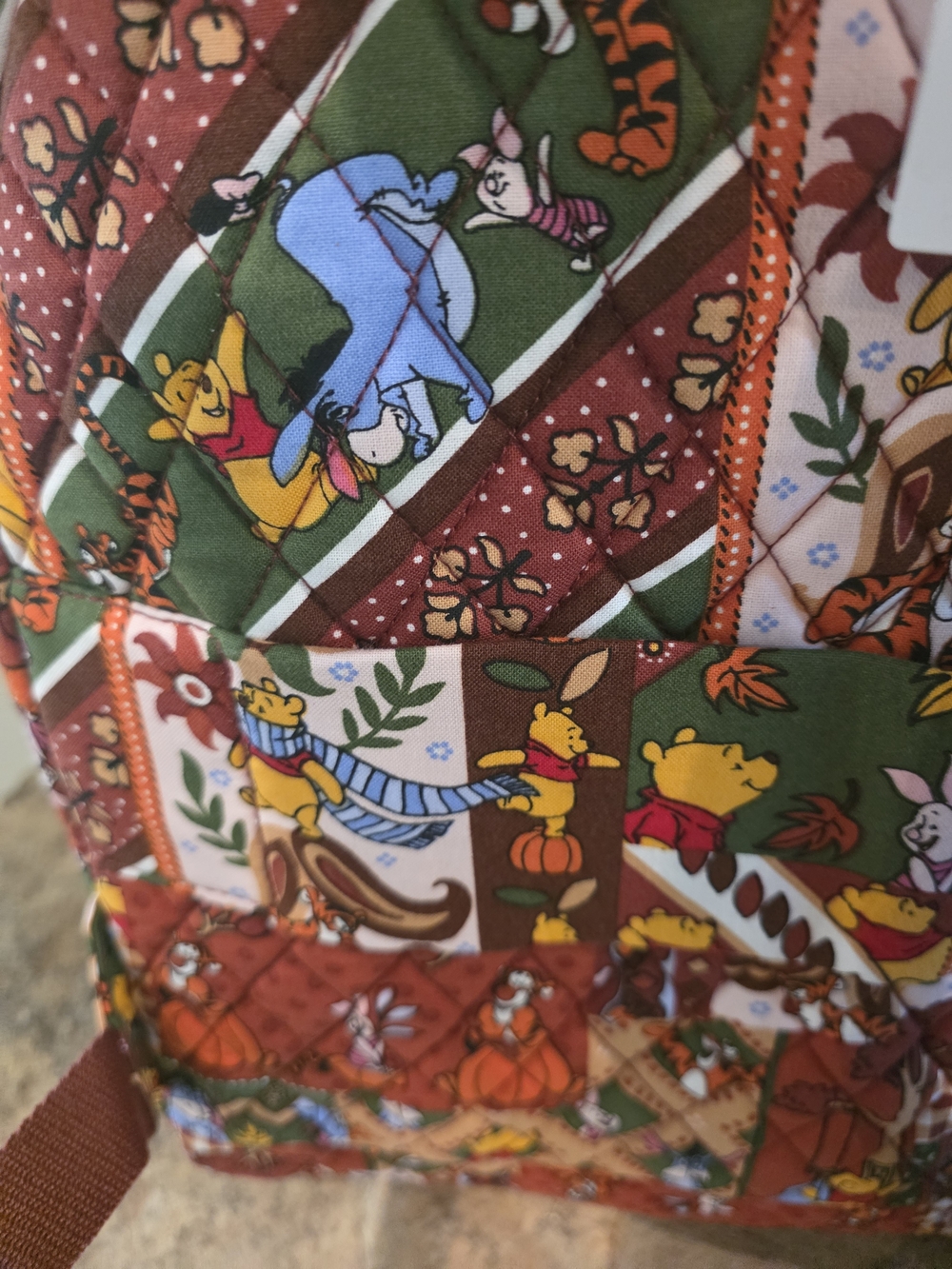 Vera Bradley Winnie The Pooh Patchwork Quilted Backpack-NWT - Picture 9 of 10